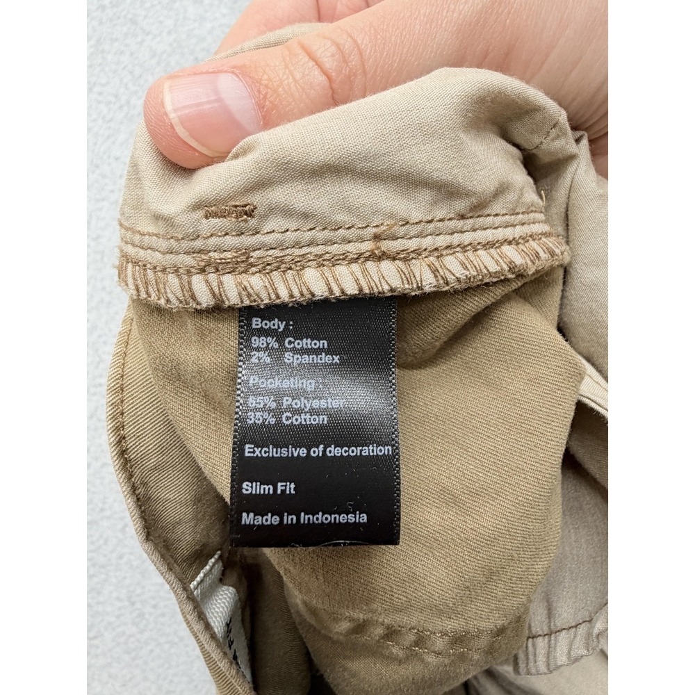Flint and Tinder Pants Mens 33x30 Khaki Slim Fit Stretch Twill Chino 5 Pocket - Picture 12 of 14